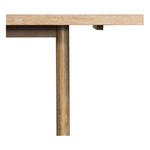 Featuring Mika Dining Table by Four Hands at Amethyst Home. Rustic goes modern with this Mika Dining Table. A triangular stretcher brings architectural interest to this simply styled dining table of white-washed oak.
Overall Dimensions: 84"W x 36"L x 30"H
Colors: Whitewashed Oak VeneerMaterials: Oak VeneerWeight: 119.05 lbVolume: 22.18 cu ftClearance from Flo.  Amethyst Home provides interior design, new home construction design consulting, vintage area rugs, and lighting in the Dallas metro area.
