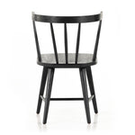 This Naples Dining Chair - Black Oak is a fresh twist on traditional Windsor-style seating is crafted from solid black-finished oak, for a look that’s always in style.  Overall Dimensions: 20.50"w x 21.50"d x 31.75"h