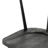 This Naples Dining Chair - Black Oak is a fresh twist on traditional Windsor-style seating is crafted from solid black-finished oak, for a look that’s always in style.  Overall Dimensions: 20.50"w x 21.50"d x 31.75"h