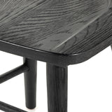 This Naples Dining Chair - Black Oak is a fresh twist on traditional Windsor-style seating is crafted from solid black-finished oak, for a look that’s always in style.  Overall Dimensions: 20.50"w x 21.50"d x 31.75"h