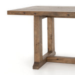 Featuring Otto Dining Table - 110" by Four Hands at Amethyst Home. Bring a traditional sense to the table with this Otto Dining Table - 110". Finished in a warm honey hue, a trestle-style base of reclaimed pine supports a rectangular top of pine, waxed and bleached for a rustic look with natural depth.
Amethyst Home celebrates natural materials, which .  Amethyst Home provides interior design, new home construction design consulting, vintage area rugs, and lighting in the Newport Beach metro area.