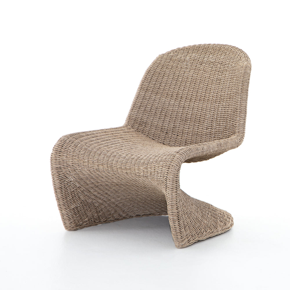 Chaise d'appoint d'extérieur Portia - Blanc vintage | prêt pour l'expédition!