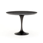 Featuring Powell 42" Dining Table - Bluestone by Four Hands at Amethyst Home. We love the classic tulip shape of this Powell 42" Dining Table - Bluestone. This bistro style table is perfectly sized for a cozy breakfast nook.
Overall Dimensions: 42"W x 42"L x 30"H
Colors: Dark Rustic Black, Ebony, BluestoneMaterials: Iron, Solid Oak, BluestoneWeight: 163.14 .  Amethyst Home provides interior design, new home construction design consulting, vintage area rugs, and lighting in the Monterey metro area.