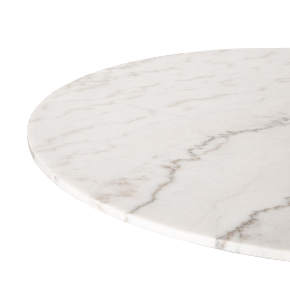 Powell 55" Dining Table - White Marble | ready to ship!