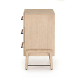 Featuring Rosedale 3 Drawer Dresser by Four Hands at Amethyst Home. The light-finished oak of this Rosedale 3 Drawer Dresser brings a clean, brightness to any room. We love how the three spacious drawers have iron hardware wrapped in a gorgeous, tan leather. The dimension legs with iron connecting them bring a unique look to your bedroom or other area!
Overall.  Amethyst Home provides interior design, new home construction design consulting, vintage area rugs, and lighting in the Omaha metro area.
