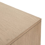 Featuring Rosedale 3 Drawer Dresser by Four Hands at Amethyst Home. The light-finished oak of this Rosedale 3 Drawer Dresser brings a clean, brightness to any room. We love how the three spacious drawers have iron hardware wrapped in a gorgeous, tan leather. The dimension legs with iron connecting them bring a unique look to your bedroom or other area!
.  Amethyst Home provides interior design, new home construction design consulting, vintage area rugs, and lighting in the Laguna Beach metro area.