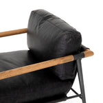 Featuring Rowen Chair - Sonoma Black by Four Hands at Amethyst Home. This Rowen Chair - Sonoma Black has buttery black seating of top-grain leather, with angular arms of exposed oak providing fresh contrast. A comfy, modern chair to add to any living room, bedroom, or other area. 
Overall Dimensions: 27.50"W x 32"L x 31"HColors: Toasted Oak, Sonoma Black, Carb.  Amethyst Home provides interior design, new home construction design consulting, vintage area rugs, and lighting in the Omaha metro area.