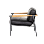 Featuring Rowen Chair - Sonoma Black by Four Hands at Amethyst Home. This Rowen Chair - Sonoma Black has buttery black seating of top-grain leather, with angular arms of exposed oak providing fresh contrast. A comfy, modern chair to add to any living room, bedroom, or other area. 
Overall Dimensions: 27.50"W x 32"L x 31"HColors: Toasted Oak, Sonoma Black, .  Amethyst Home provides interior design, new home construction design consulting, vintage area rugs, and lighting in the San Diego metro area.