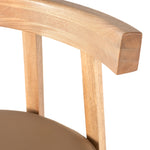 Featuring Tex Bar + Counter Stool by Four Hands at Amethyst Home. Solid Rosa Morada forms a T-shape frame on this Tex Bar + Counter Stool. The light tan top-grain leather seating is so comfy -- a perfectly sized stool for your kitchen island or bar area. 
Bar Stool Overall Dimensions: 20.25"W x 17.75"L x 40.50"HSeat Depth: 16"Seat Height: 30"
Counter Stoo.  Amethyst Home provides interior design, new home construction design consulting, vintage area rugs, and lighting in the Des Moines metro area.