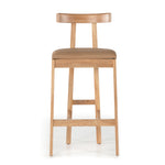 Featuring Tex Bar + Counter Stool by Four Hands at Amethyst Home. Solid Rosa Morada forms a T-shape frame on this Tex Bar + Counter Stool. The light tan top-grain leather seating is so comfy -- a perfectly sized stool for your kitchen island or bar area. 
Bar Stool Overall Dimensions: 20.25"W x 17.75"L x 40.50"HSeat Depth: 16"Seat Height: 30"
Counter Stoo.  Amethyst Home provides interior design, new home construction design consulting, vintage area rugs, and lighting in the Des Moines metro area.