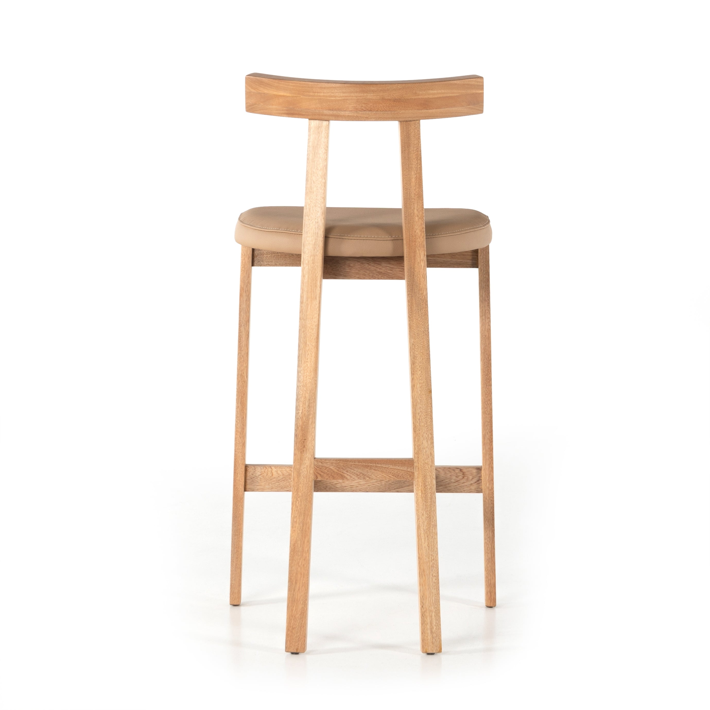 Featuring Tex Bar + Counter Stool by Four Hands at Amethyst Home. Solid Rosa Morada forms a T-shape frame on this Tex Bar + Counter Stool. The light tan top-grain leather seating is so comfy -- a perfectly sized stool for your kitchen island or bar area. 
Bar Stool Overall Dimensions: 20.25"W x 17.75"L x 40.50"HSeat Depth: 16"Seat Height: 30"
Counter Sto.  Amethyst Home provides interior design, new home construction design consulting, vintage area rugs, and lighting in the Los Angeles metro area.