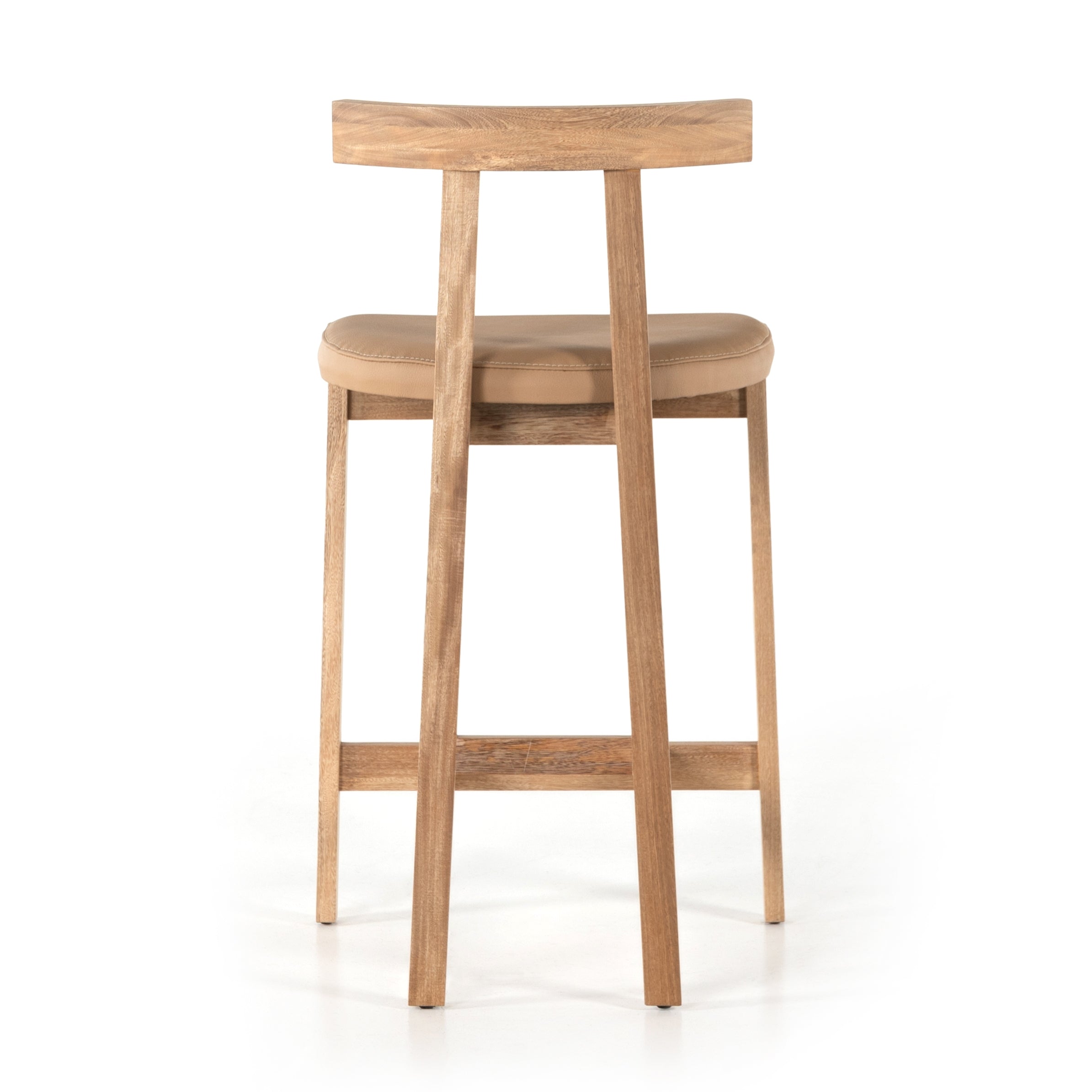 Featuring Tex Bar + Counter Stool by Four Hands at Amethyst Home. Solid Rosa Morada forms a T-shape frame on this Tex Bar + Counter Stool. The light tan top-grain leather seating is so comfy -- a perfectly sized stool for your kitchen island or bar area. 
Bar Stool Overall Dimensions: 20.25"W x 17.75"L x 40.50"HSeat Depth: 16"Seat Height: 30"
Counter Stool.  Amethyst Home provides interior design, new home construction design consulting, vintage area rugs, and lighting in the Park City metro area.