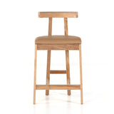 Featuring Tex Bar + Counter Stool by Four Hands at Amethyst Home. Solid Rosa Morada forms a T-shape frame on this Tex Bar + Counter Stool. The light tan top-grain leather seating is so comfy -- a perfectly sized stool for your kitchen island or bar area. 
Bar Stool Overall Dimensions: 20.25"W x 17.75"L x 40.50"HSeat Depth: 16"Seat Height: 30"
Counter Sto.  Amethyst Home provides interior design, new home construction design consulting, vintage area rugs, and lighting in the Los Angeles metro area.