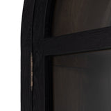 Store it in style with this Tolle Cabinet - Drifted Oak. Beautifully shaped cabinetry of black solid oak features spacious interior shelving and clear glass front, ready for displaying favorite books, photos and treasures in any room!  Overall Dimensions: 38.00"w x 19.00"d x 84.00"h