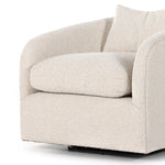 Featuring Topanga Knoll Natural Swivel Chair by Four Hands at Amethyst Home. We adore the texture of this Topanga Swivel Chair - Knoll Natural. With a swivel feature - this is a perfect chair to use in your office, baby room, or other space needing a comfortable chair!
Overall Dimensions: 31.50"W x 35"L x 27"HColors: Knoll NaturalMaterials: 95% Pl, 5% PcF.  Amethyst Home provides interior design, new home construction design consulting, vintage area rugs, and lighting in the Scottsdale metro area.