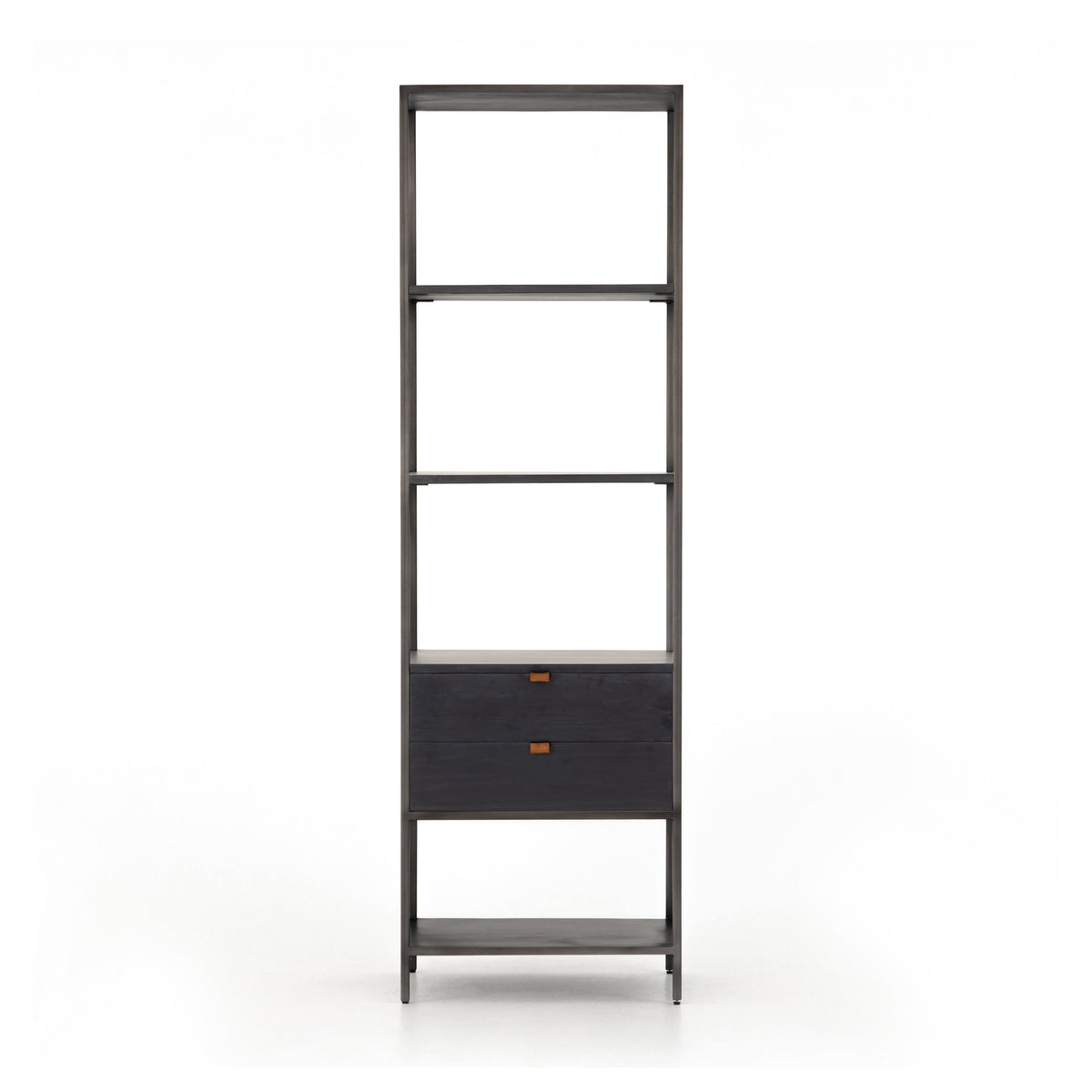 Trey Bookshelf - Black Wash Poplar | ready to ship!