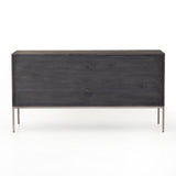Featuring Trey Modular Filing Credenza - Black Poplar by Four Hands at Amethyst Home. Inspired by clean mid-century design, this Trey Modular Filing Credenza - Black Poplar brings generous storage space to the modern office, with a fully finished back pus metal-secured leather pulls for an element of surprise. Great solo or paired with matching desk or fil.  Amethyst Home provides interior design, new home construction design consulting, vintage area rugs, and lighting in the Nashville metro area.