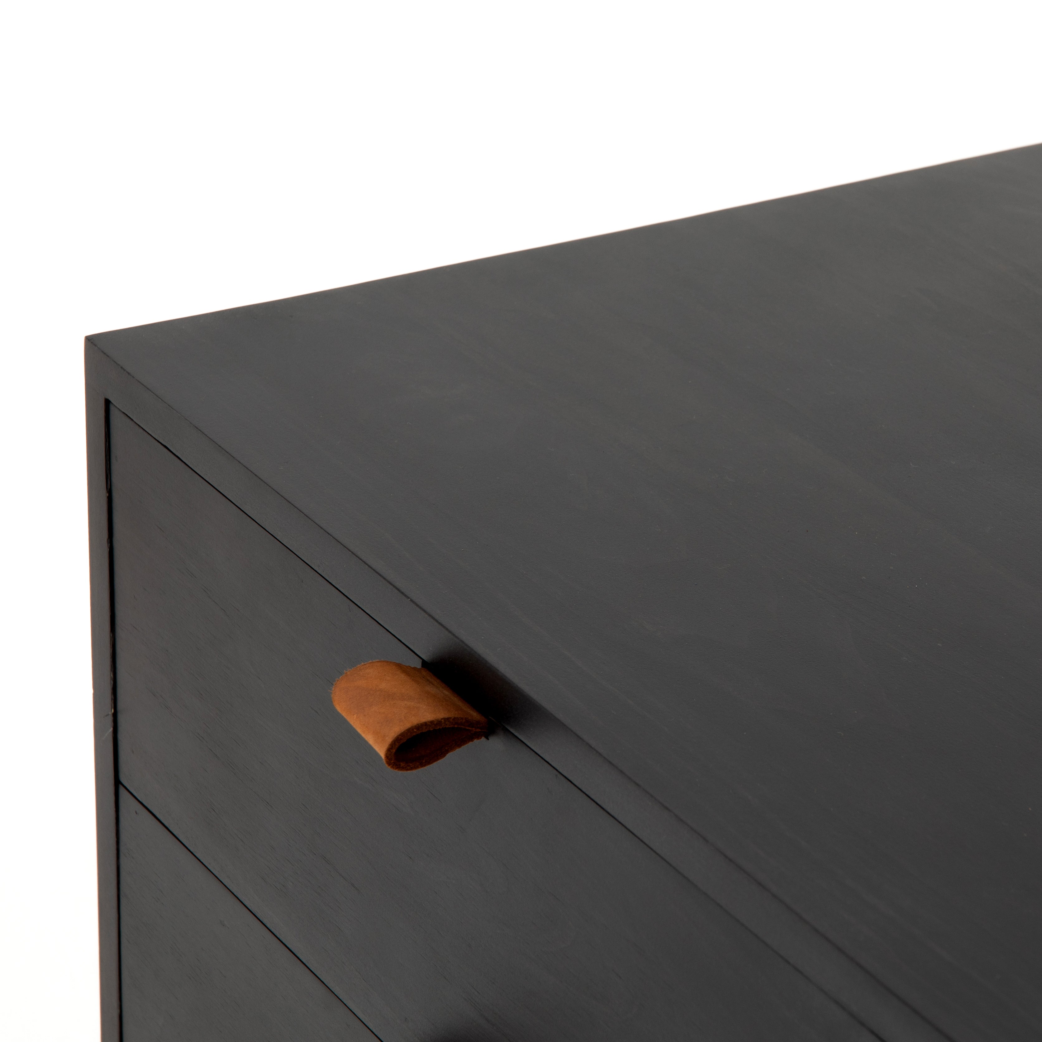 Featuring Trey Modular Filing Credenza - Black Poplar by Four Hands at Amethyst Home. Inspired by clean mid-century design, this Trey Modular Filing Credenza - Black Poplar brings generous storage space to the modern office, with a fully finished back pus metal-secured leather pulls for an element of surprise. Great solo or paired with matching desk o.  Amethyst Home provides interior design, new home construction design consulting, vintage area rugs, and lighting in the Salt Lake City metro area.