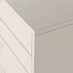 Featuring Van 7 Drawer Dresser - Matte Alabaster by Four Hands at Amethyst Home. This Van 7 Drawer Dresser - Matte Alabaster is finished in a dreamy off-white and aged-brass finished hardware to finish the look. This features five spacious drawers and two smaller velvet-lined drawers perfect for storing your favorite jewelry. 
Overall Dimensions: 58"W x 19"L x.  Amethyst Home provides interior design, new home construction design consulting, vintage area rugs, and lighting in the Miami metro area.