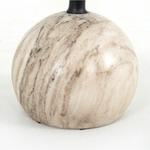 Featuring Viola Accent Table - Antique White Marble by Four Hands at Amethyst Home. We love the abstract design of this Viola Accent Table - Antique White Marble. Made from solid marble, things brings an elegant feel to any space. 
Overall Dimensions: 10"W x 10"L x 18.75"H
Colors: Antique White Marble, Dark Kettle BlackMaterials: Solid Marble, IronWeigh.  Amethyst Home provides interior design, new home construction design consulting, vintage area rugs, and lighting in the Laguna Beach metro area.