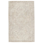 The handwoven Blythe Arlowe Silver Birch / Winter White Area Rug by Jaipur Living  features a cut-loop pile and soft-yet-textured feel. The blend of natural wool and luxe rayon made from bamboo grounds spaces with soft, inviting texture.
