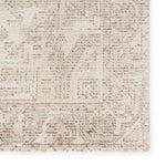 The handwoven Blythe Arlowe Silver Birch / Winter White Area Rug by Jaipur Living  features a cut-loop pile and soft-yet-textured feel. The blend of natural wool and luxe rayon made from bamboo grounds spaces with soft, inviting texture.