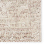 The handwoven Blythe Arlowe Silver Birch / Winter White Area Rug by Jaipur Living  features a cut-loop pile and soft-yet-textured feel. The blend of natural wool and luxe rayon made from bamboo grounds spaces with soft, inviting texture.