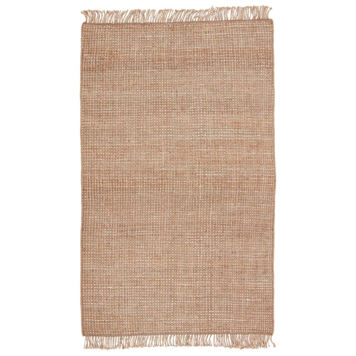 This Jaipur Living Naturals Lucia Sauza Area Rug, or NAL08, is a natural jute area rug offering a chunky weave foundation to transitional spaces. This casually elegant layer lends an earthy accent in a duo-toned ivory and beige colorway. The knotted fringe lends global charm to this handwoven design. 