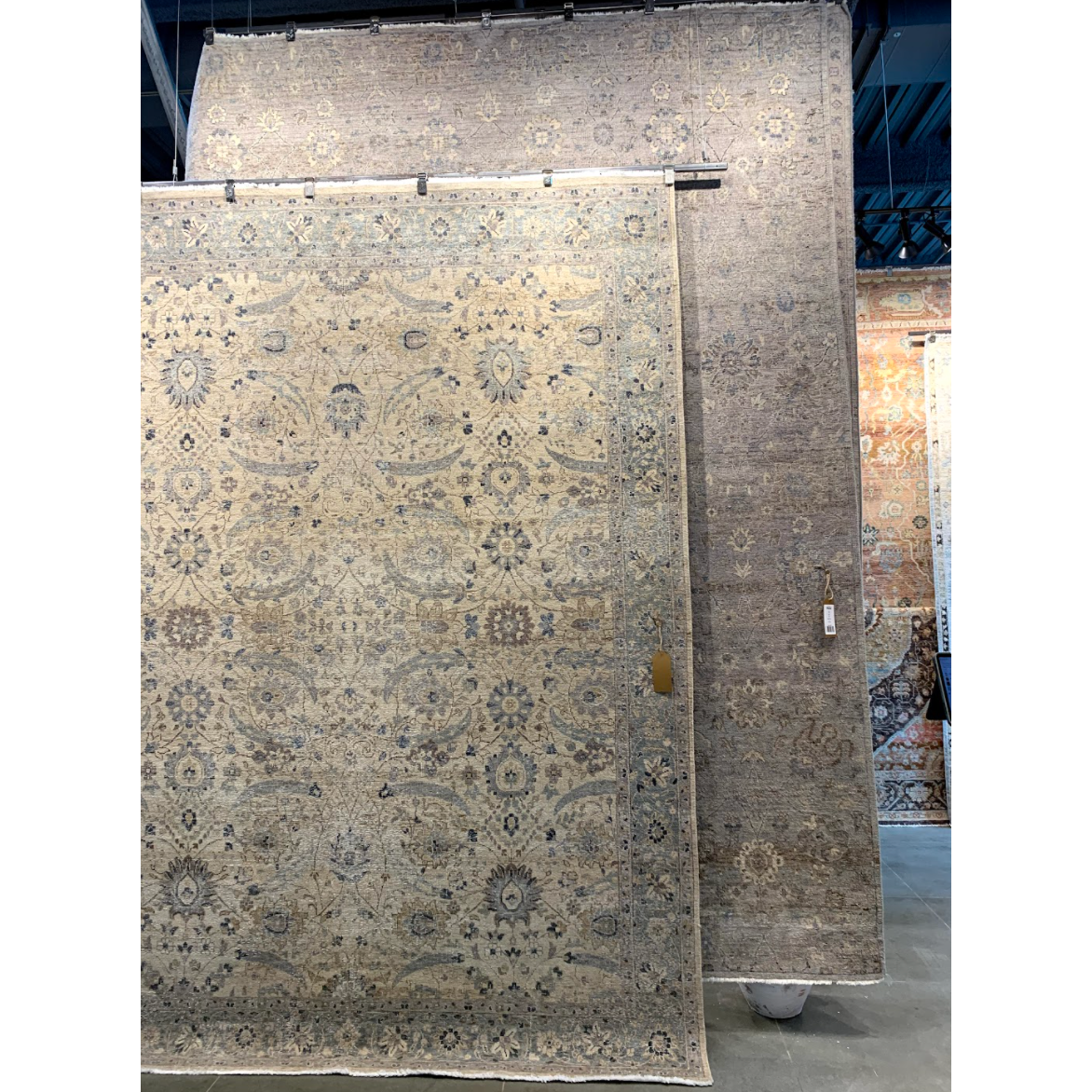 The Tierzah Pembe Area Rug by Jaipur Living, or TRZ02, boasts a Persian knot construction and tonal gray, beige, and brown palette that grounds any space. This artisan-made rug features fringe trimmed details for a touch of global charm. This is perfect for your living room, bedroom, or other medium traffic area. 