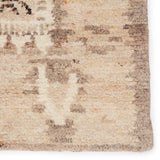 The inviting and traditionally inspired Repose collection marries stunning artisan craftsmanship and the beauty of natural, undyed wool. The Sherpa-like, hand-knotted construction of the Solna area rug boasts a plush texture underfoot and is perfect for adding warmth and coziness to a space. The neutral gray, brown, beige, and ivory tones ground the Kars-style motif with effortless versatility.  Hand Knotted 100% Wool RPS01