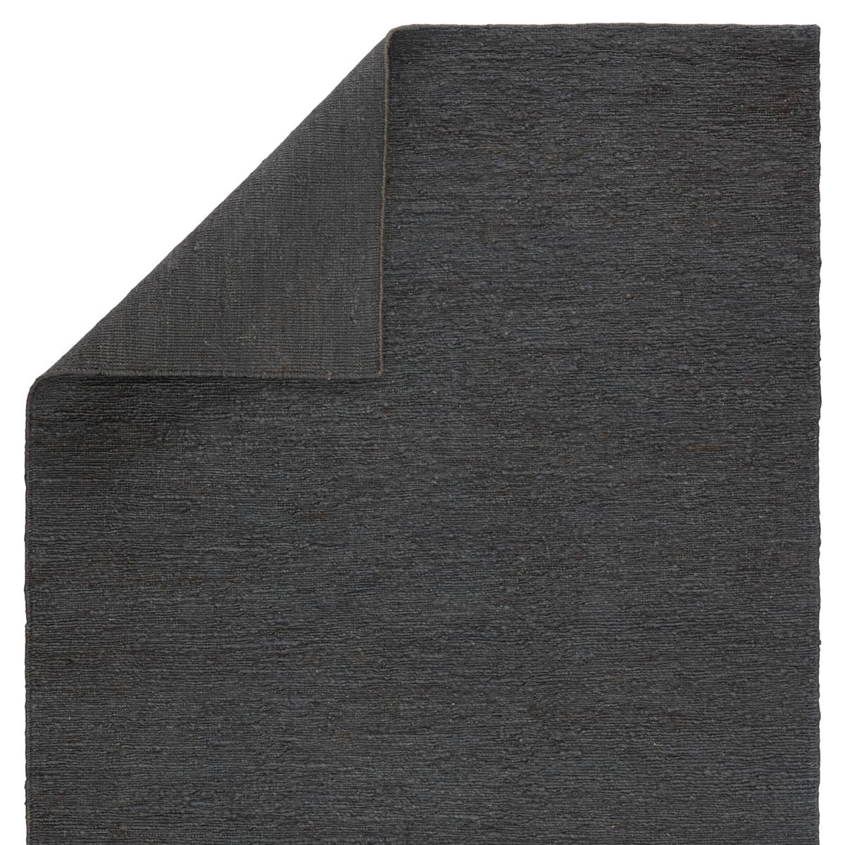 Featuring Sabine Linden Darkshadow/Ebony Rug by Jaipur Living at Amethyst Home. The Sabine collection lends rich texture and organic allure to modern homes. The Linden area rug features a fine, single-line Sumak knotting technique for an exquisite feel and craftsmanship. This rich, black natural area rug is the perfect accent for sophisticated spaces i.  Amethyst Home provides interior design, new home construction design consulting, vintage area rugs, and lighting in the Winter Garden metro area.