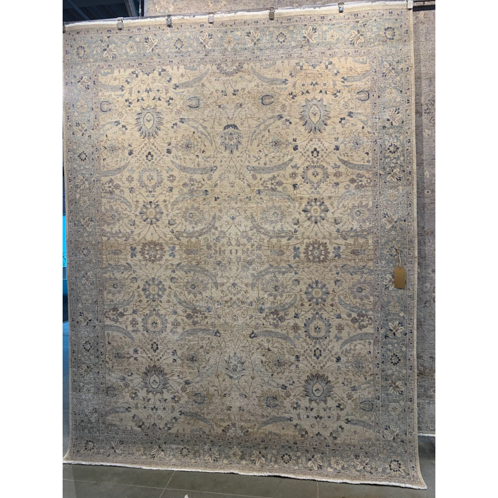 Featuring Tierzah Merey Hand-Knotted Rug by Jaipur Living at Amethyst Home. The vintage-inspired Tierzah Merey Area Rug features an antiqued wash and intricate traditional designs. The Merey wool rug boasts a Persian knot construction and tonal gray and soft beige palette that complements any style. This artisan-made rug features fringe trimmed details for a .  Amethyst Home provides interior design, new home construction design consulting, vintage area rugs, and lighting in the Boston metro area.