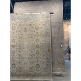 Featuring Tierzah Merey Hand-Knotted Rug by Jaipur Living at Amethyst Home. The vintage-inspired Tierzah Merey Area Rug features an antiqued wash and intricate traditional designs. The Merey wool rug boasts a Persian knot construction and tonal gray and soft beige palette that complements any style. This artisan-made rug features fringe trimmed details for.  Amethyst Home provides interior design, new home construction design consulting, vintage area rugs, and lighting in the Park City metro area.