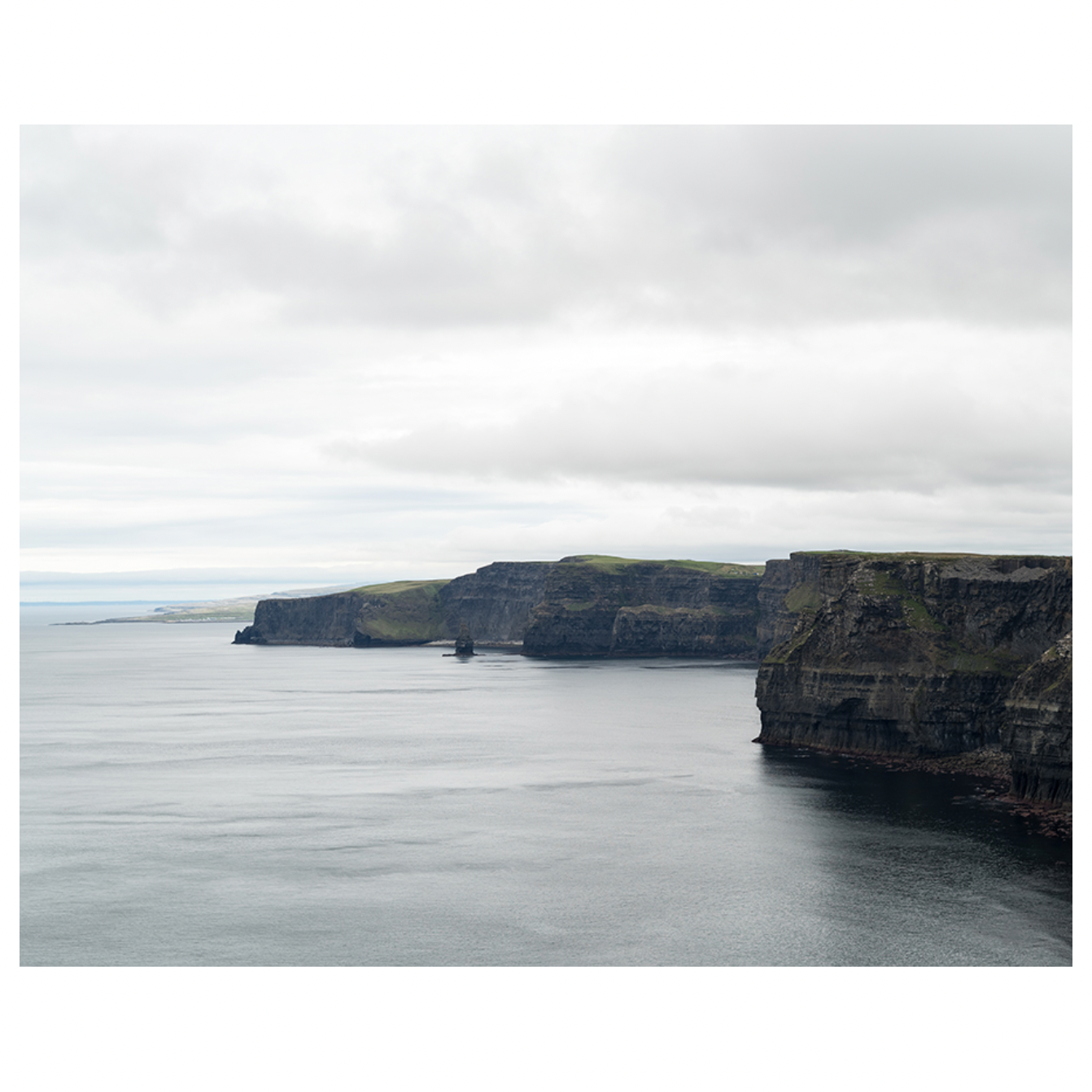 Instant zen and yearning of travel when we look at this Cliffs of Moher Art. Both large in size and in beauty, we'd love to see this hung over a sofa or displayed in a dining room!   Artist: Tommy Kwak