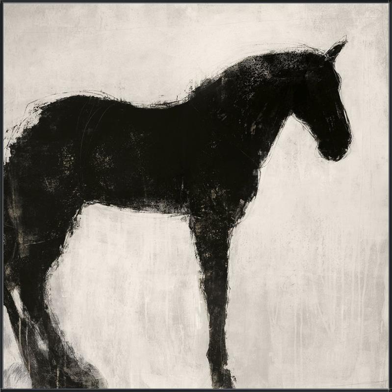 Featuring Equine Imprint Art by Leftbank Art at Amethyst Home. This Equine Imprint Art brings a rustic, moody twist to any entryway, living or other space needing a pop of interesting art. 
Artist: Maeve Harris Product Type: GicléeFinish: Knife Gel Size: 40" x 40" without frame
  Framed as shown.  Amethyst Home provides interior design, new home construction design consulting, vintage area rugs, and lighting in the Austin metro area.