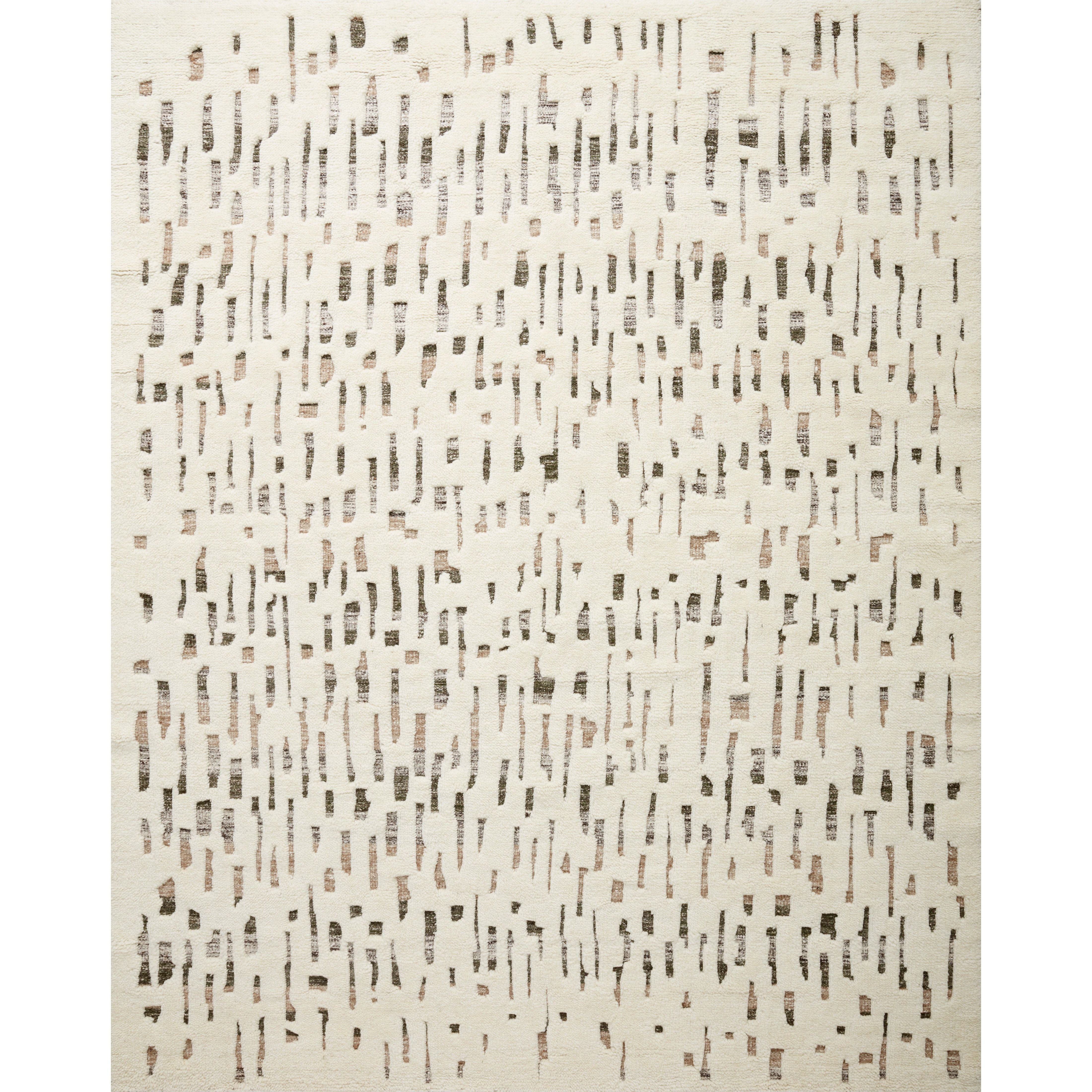 The Loloi Bennett Ivory / Forest Area Rug, or BEN-06, is hand-knotted of wool, viscose and polyester in India. Featuring a new carve like high-low pile, Bennett has an ivory base with abstract tonal designs. Plus, it's plush underfoot-- a great choice for your office, bedroom, or other medium traffic areas. 