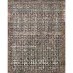 Featuring Billie Amber Lewis x Loloi Ocean / Brick Rug by Loloi at Amethyst Home. Touting richly saturated colors and a distressed pattern, the Billie Collection captures the look of a well-worn antique rug at a remarkable value. Reminiscent of one-of-a-kind rugs, this Amber Lewis x Loloi collection features random variations in color that render no two pi.  Amethyst Home provides interior design, new home construction design consulting, vintage area rugs, and lighting in the Park City metro area.