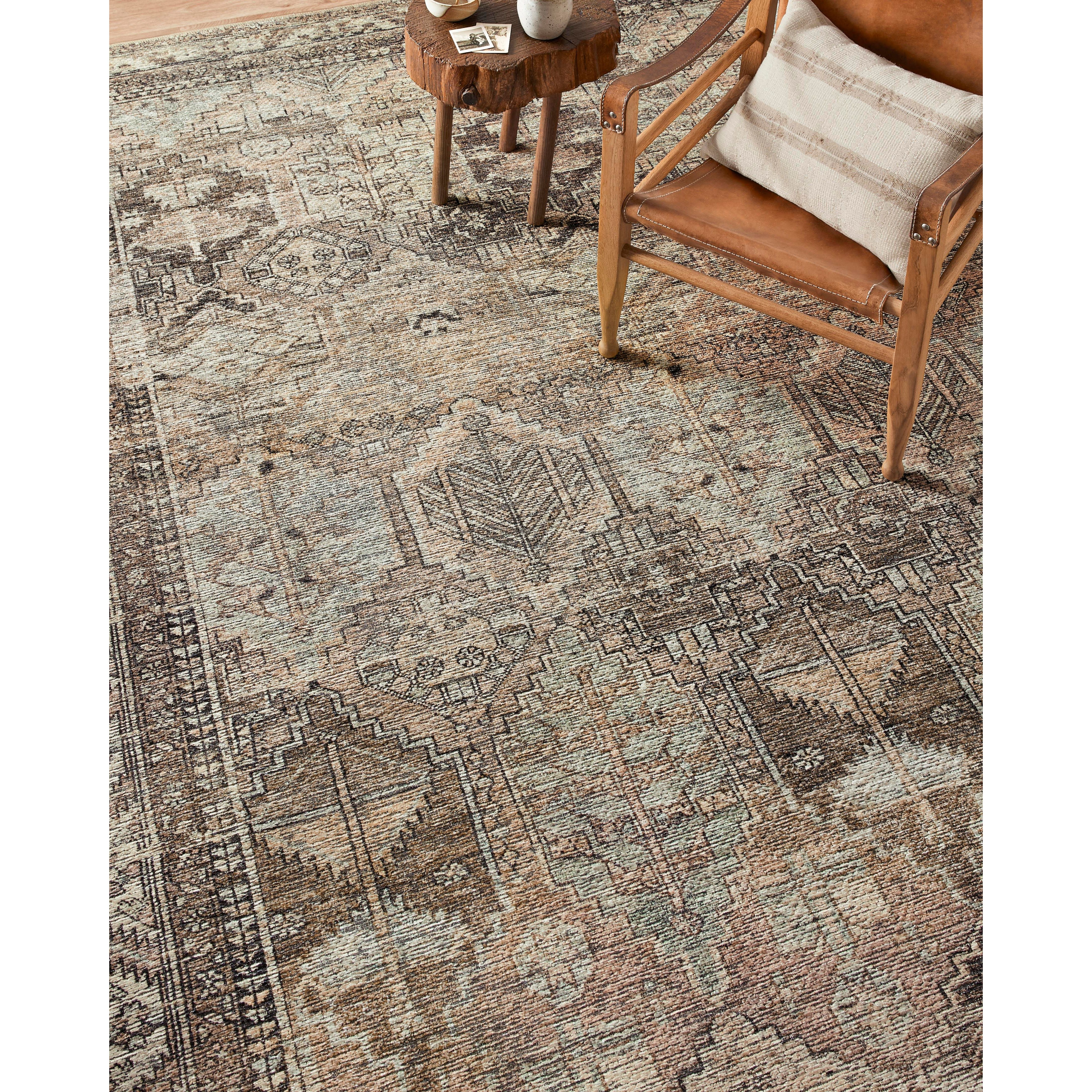 Featuring Billie Amber Lewis x Loloi Clay / Sage Rug by Loloi at Amethyst Home. Touting richly saturated colors and a distressed pattern, the Billie Collection captures the look of a well-worn antique rug at a remarkable value. Reminiscent of one-of-a-kind rugs, this Amber Lewis x Loloi collection features random variations in color that render no two pieces e.  Amethyst Home provides interior design, new home construction design consulting, vintage area rugs, and lighting in the Omaha metro area.