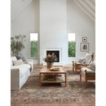 Touting richly saturated colors and a distressed pattern, the Billie Collection captures the look of a well-worn antique rug at a remarkable value. Reminiscent of one-of-a-kind rugs, this Amber Lewis x Loloi collection features random variations in color that render no two pieces exactly alike, creating up to 30% variance in color. BIL-04 AL Aqua / Rust