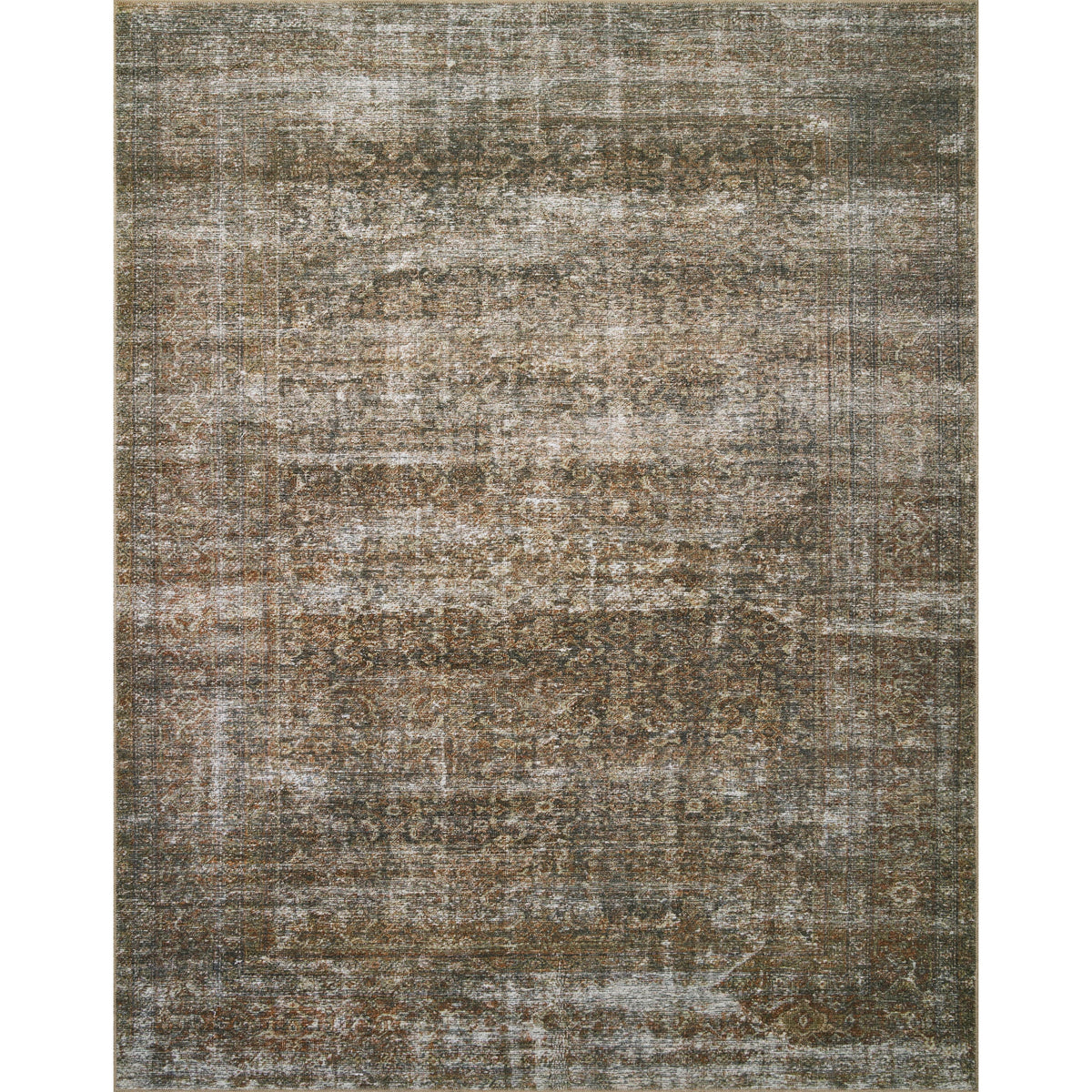 Tapis Billie Amber Lewis x Loloi tabac rouille