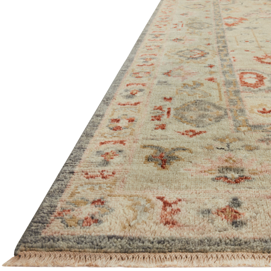 The Helena Beige / Rust HEL-08 area rug from Loloi is hand-knotted of 100% wool, refined, yet versatile for any home. The Helena rug combines weathered tones and worldly patterns for a beautiful grounding element in any room.