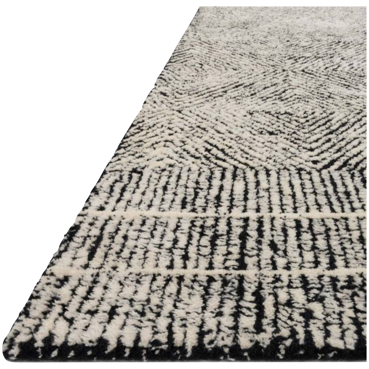 Featuring Kopa Black/Ivory Rug by ED by Loloi at Amethyst Home. With stunning and delicate linear patterns, the Kopa Collection provides an energetic and fresh canvas for a low profile, long-lasting 100% wool rug. Each design is hand-tufted by skilled artisans in India. Crafted by Loloi for ED Ellen DeGeneres.Hand Tufted100% WoolKO-01 ED Black/IvoryClean spill.  Amethyst Home provides interior design, new home construction design consulting, vintage area rugs, and lighting in the Omaha metro area.