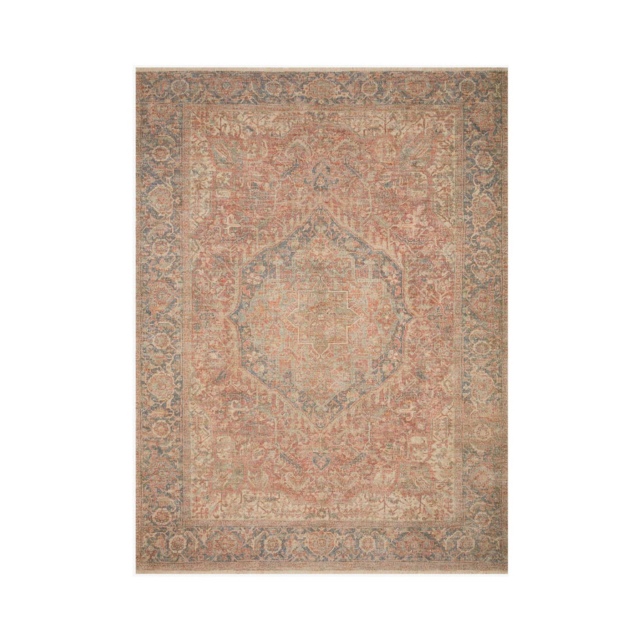 Tapis Priya Brique / Marine