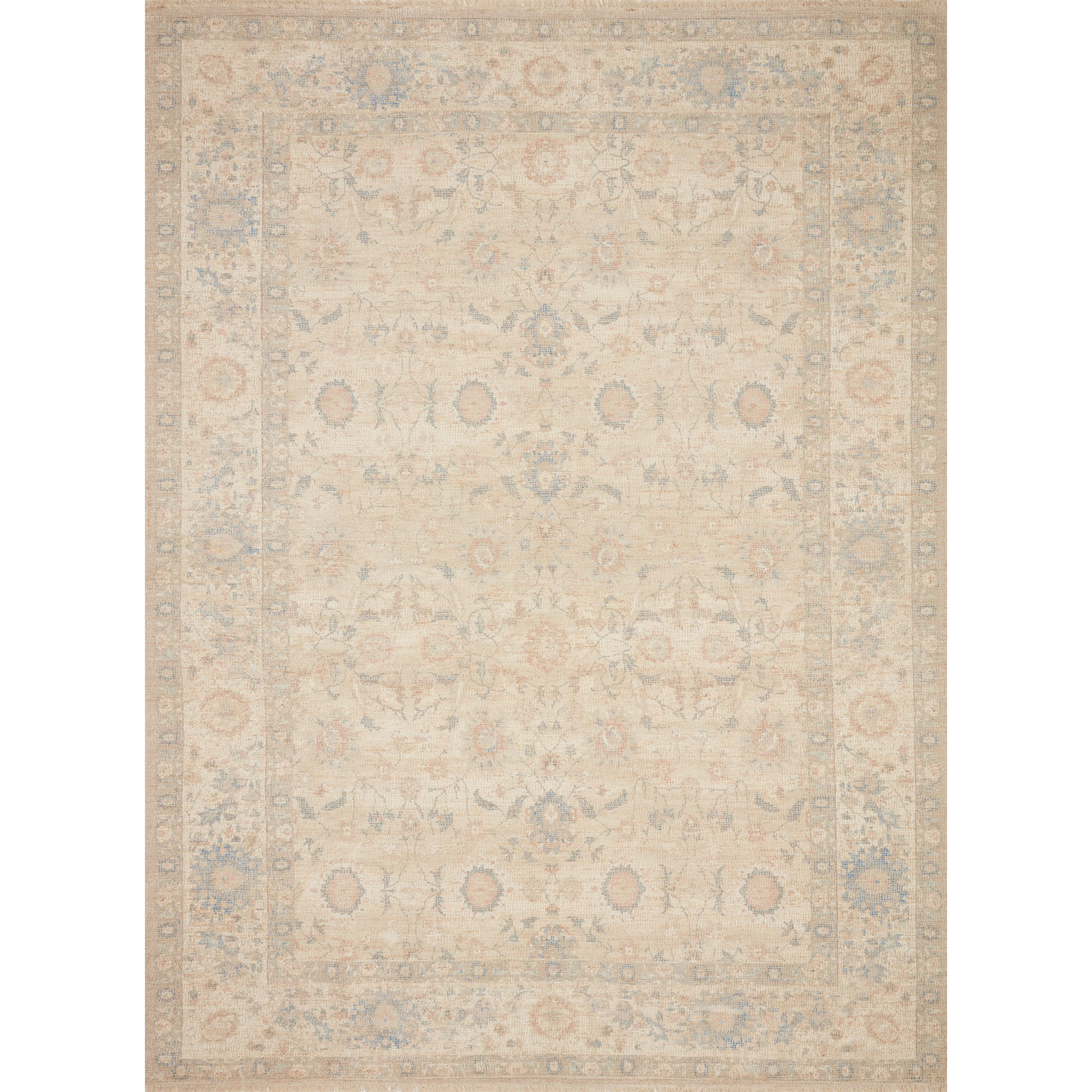 Hand-woven by skilled artisans, the Priya Natural / Blue Area Rug from Loloi offers beautiful tonal designs accentuated by a carefully curated color palette. Delicate yet strong, Priya is an instant classic made for today's home.  Hand Woven 51% Cotton | 29% Polyester | 12% Viscose | 8% Wool PRY-05 Natural/Blue Colors: Beige, Blue, Brown