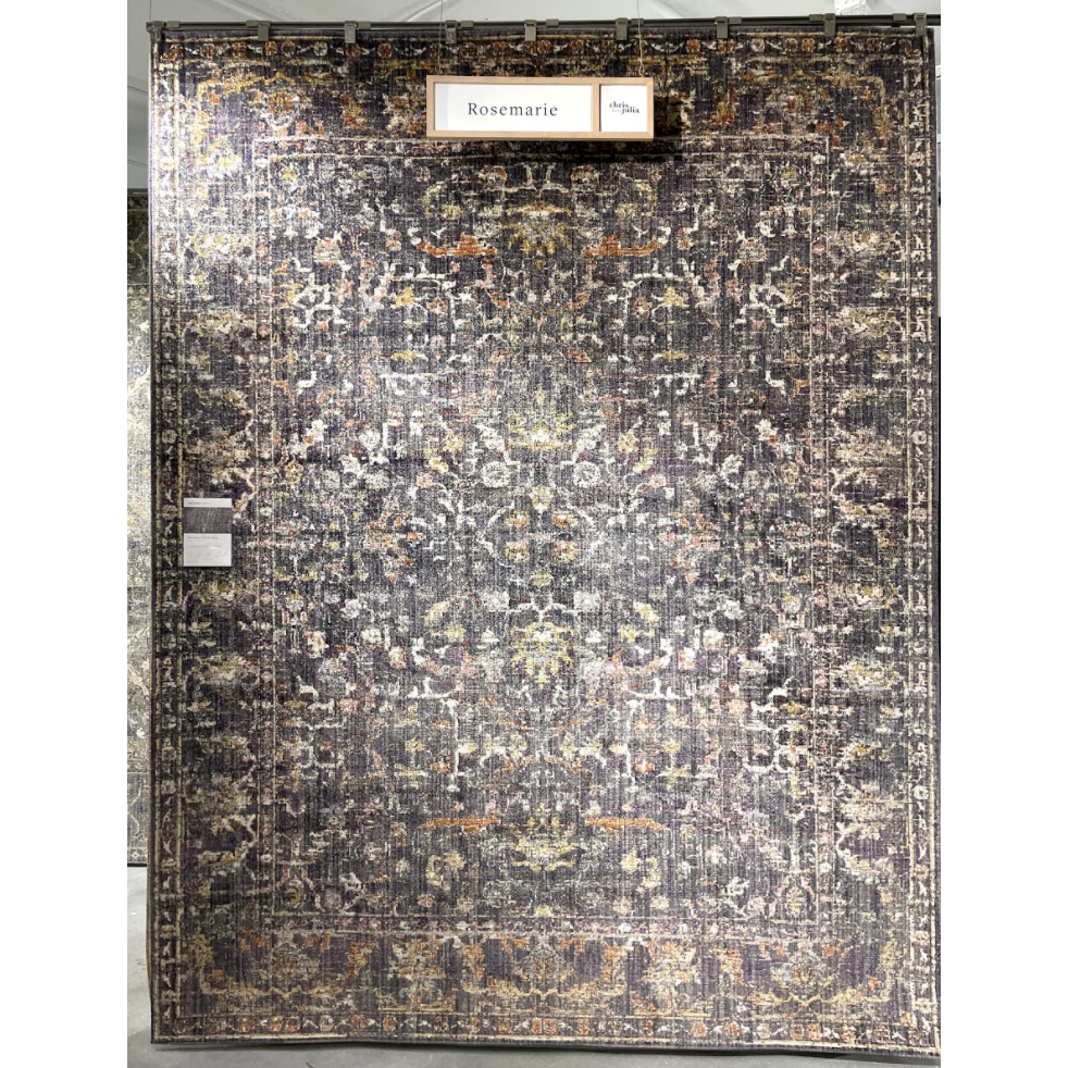 Featuring Rosemarie Chris Loves Julia x Loloi Graphite / Multi ROE-04 Rug by Loloi at Amethyst Home. The Rosemarie Chris Loves Julia x Loloi Graphite / Multi rug is highly durable, bold, never sheds, and soft underfoot for a cozy addition for your home. Inspired by classic vintage and antique rugs, this is a vibrant, yet classic product of collaboration b.  Amethyst Home provides interior design, new home construction design consulting, vintage area rugs, and lighting in the Washington metro area.