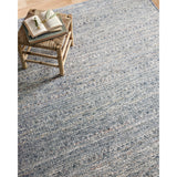 Stain-resistant, fade-resistant, and long-lasting, the Zuma Collection for Amber Lewis x Loloi features a soft pile in a serene grey, blue and ivory palette. Zuma also carries the Okeo-Tex® label, ensuring the rug's materials do not contain harmful substances. Power Loomed 100% Polyester Pile ZUM-01 AL Denim / Ivory