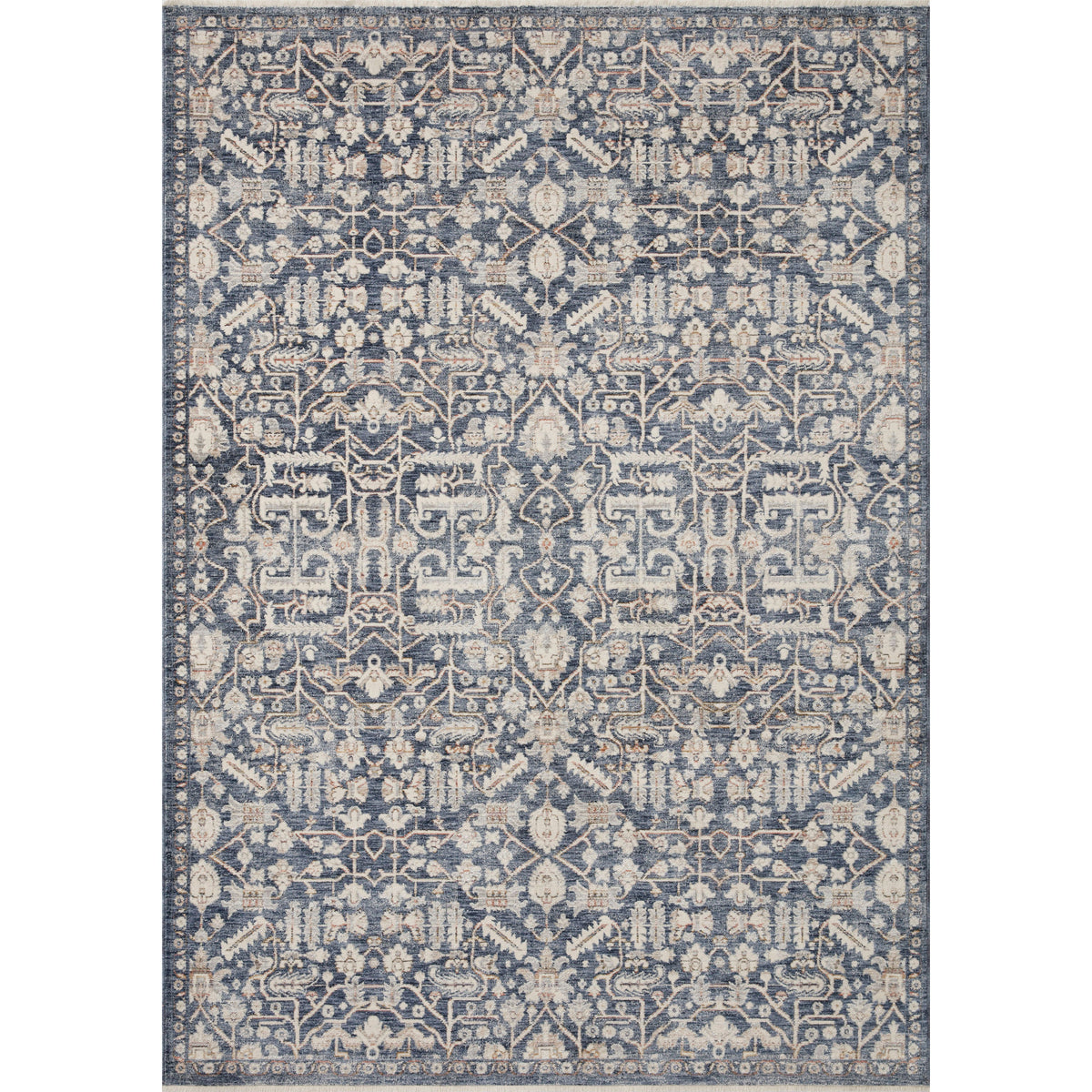 Tapis Zuma Amber Lewis x Loloi Bleu / Ivoire