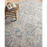 Stain-resistant, fade-resistant, and long-lasting, the Zuma Collection for Amber Lewis x Loloi features a soft pile in a serene grey, blue and ivory palette. Zuma also carries the Okeo-Tex® label, ensuring the rug's materials do not contain harmful substances. Power Loomed 100% Polyester Pile ZUM-06 AL Pebble / Stone