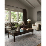 Stain-resistant, fade-resistant, and long-lasting, the Zuma Collection for Amber Lewis x Loloi features a soft pile in a serene grey, blue and ivory palette. Zuma also carries the Okeo-Tex® label, ensuring the rug's materials do not contain harmful substances. Power Loomed 100% Polyester Pile ZUM-06 AL Pebble / Stone