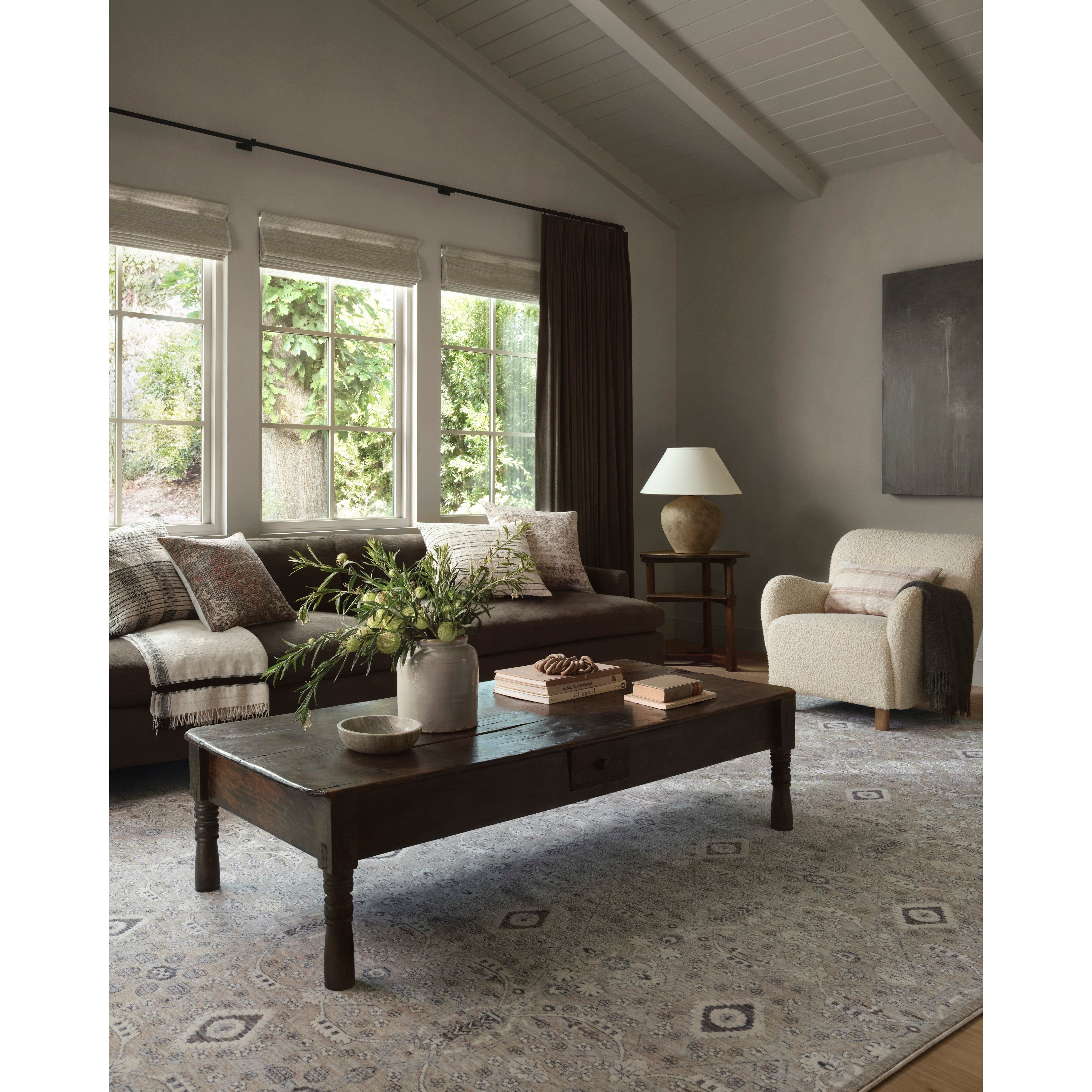 Featuring Zuma Amber Lewis x Loloi Silver / Sky Rug by Loloi at Amethyst Home. Stain-resistant, fade-resistant, and long-lasting, the Zuma Collection for Amber Lewis x Loloi features a soft pile in a serene grey, blue and ivory palette. Zuma also carries the Okeo-Tex® label, ensuring the rug's materials do not contain harmful substances.
Power Loomed100% Polye.  Amethyst Home provides interior design, new home construction design consulting, vintage area rugs, and lighting in the Omaha metro area.